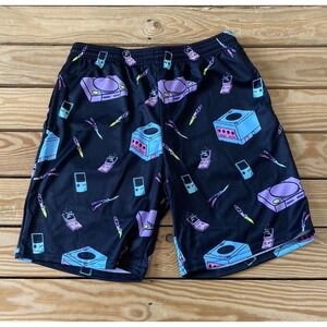 NEW Vapor 95 Tech Print Athletic Shorts Size 30 Men’s Black